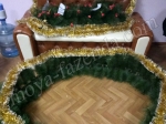 новогодняя гирляда из сосні